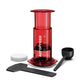 AeroPress Clear Coffee Maker - Red